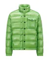 Moncler Raffort Short Down Jacket In Green