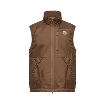 Pre-owned Moncler Ansiei Vest 'dark Oil' | Brown | Men's Size 5