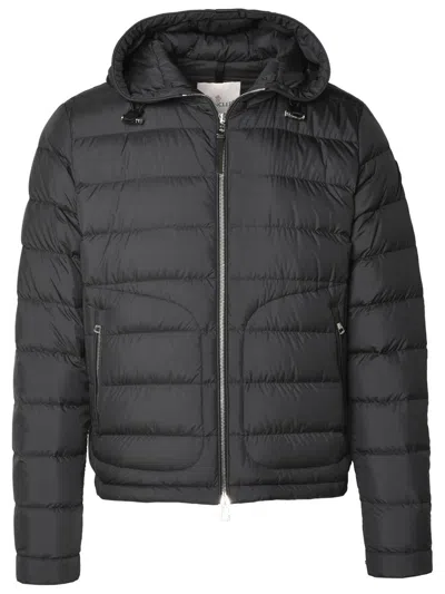 Moncler Anthracite Polyester Jacket In Black