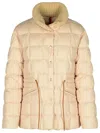 Moncler Antigone Puffer Jacket In Cream