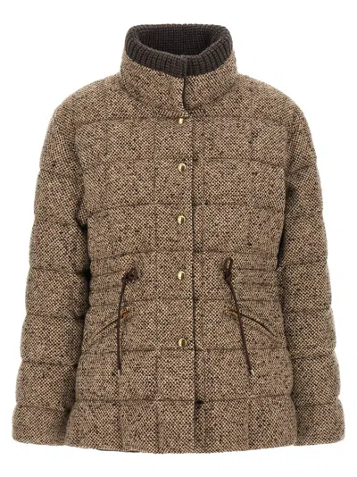 Moncler Antigony Puffer Jackets Brown
