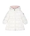 Moncler Anya Quilted Hooded Jacket In White