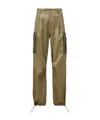 Moncler Contrast Pockets Cargo Pants In Brown