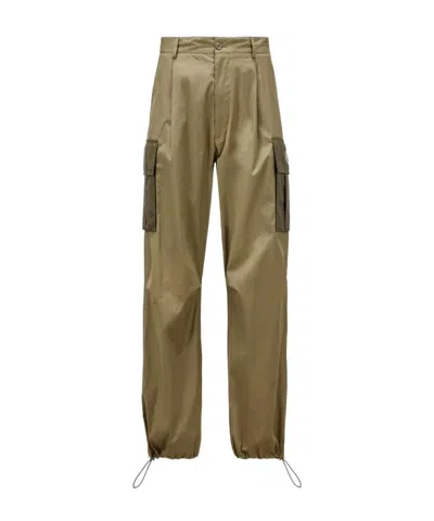 MONCLER MONCLER LOGO PATCH CARGO PANTS