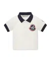 Moncler Monogram Polo Shirt In White
