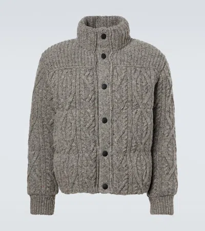 MONCLER ELLESMERE VIRGIN WOOL DOWN JACKET