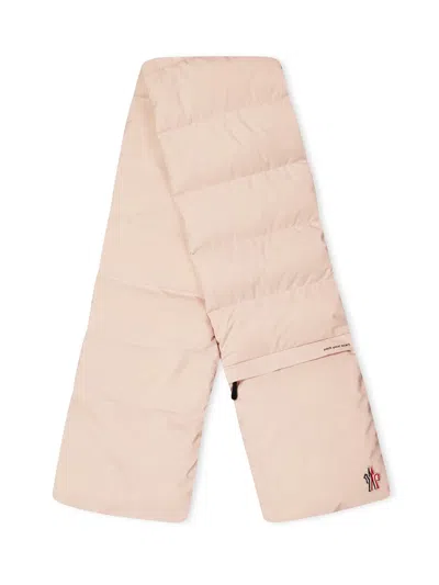 Moncler Après-ski Padded Down Scarf In Orange