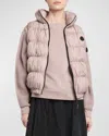 Moncler Apriate Down Puffer Vest In Pastel Pink