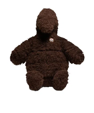 Moncler Aq Duck Crossbody Bag In Brown