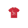 Moncler T-shirt En Coton À Logo Aquatique In Red
