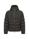 Moncler Arajoki Longue Saison Short Down Jacket In Black