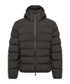 Moncler Arajoki Longue Saison Short Down Jacket In Black