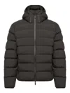 Moncler Arajoki Longue Saison Short Down Jacket In Brown