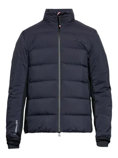 Moncler Araripe Panelled Puffer Jacket In Blue