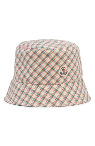 Moncler Archive Dna Plaid Bucket Hat In Multi