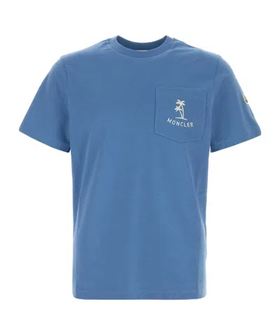 Moncler Archive Print T-shirt In Blue