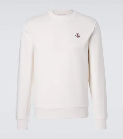 Moncler Archivio Cotton Jersey Sweatshirt In White