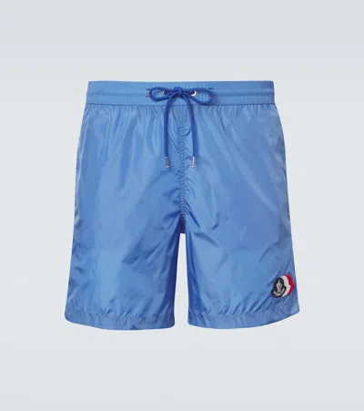 Moncler Archivio Swim Trunks In Blue