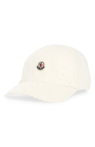Moncler Archivo Dna Tweed Adjustable Baseball Cap In White