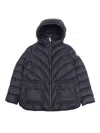 Moncler Argenno Short Parka In Blue