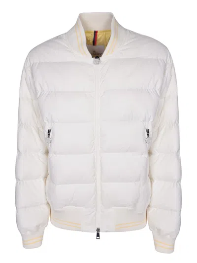 Moncler Argo White Bomber Jacket