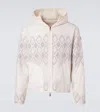 Moncler Argyle Reversible Virgin Wool Jacket In White