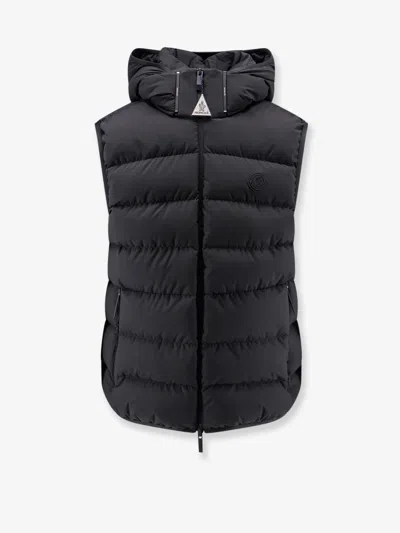 Moncler Arinella Matt Black Sleeveless Down Jacket