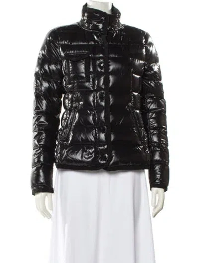 Pre-owned Moncler Armoise Nylon Down Jacket In Black