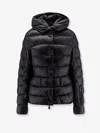 Moncler Armoniques Hooded Down Jacket In Black
