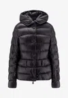 Moncler Armoniques Hooded Down Jacket In Black
