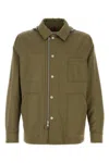 Moncler Army Green Cotton Guerledan Jacket In Green