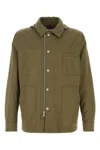 Moncler Army Green Cotton Guerledan Jacket In 81m