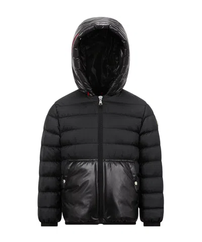 Moncler Arnaldo Hooded Down Jacket In Black