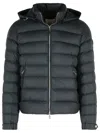 Moncler 'arneb' Black Polyester Jacket In Gray
