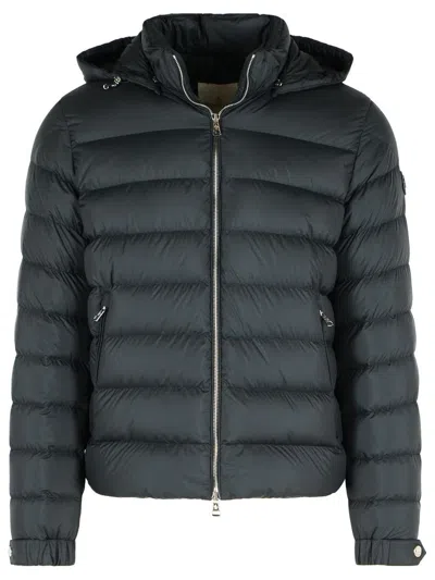 Moncler 'arneb' Black Polyester Jacket In Gray