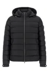 Moncler Arneb Lightweight Micro Chic Down Jacket In Black
