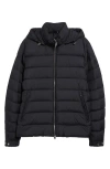 Moncler Arneb Down Puffer Jacket With Removable Hood In Black