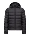 Moncler Arneb Lightweight Micro Chic Down Jacket In Black