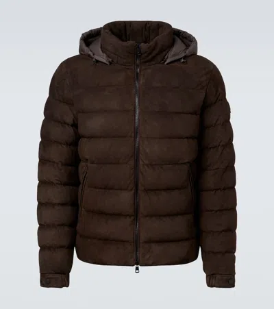 MONCLER ARNEB SUEDE DOWN JACKET