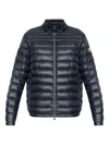 Moncler Padded Zip-up Jacket In Blue