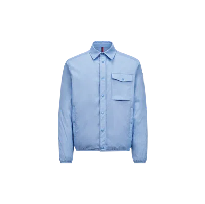 Moncler Arpont Down Shirt Jacket In Blue
