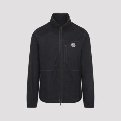 Moncler Arrakis Polyamide Jacket Stand Up Collar In Black