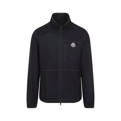 Moncler Arrakis Polyamide Jacket Stand Up Collar In Black
