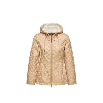 Moncler Doudoune Mi-longue À Capuche Arum, Femme, Beige, Taille: 4 In Brown