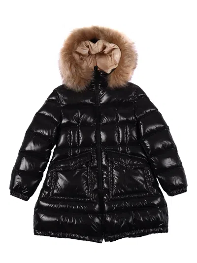 Moncler Kids' Aruna Long Parka In Black