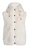 Moncler Arve Faux Fur Vest In White