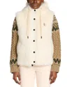 Moncler Arve Faux Fur Vest In White