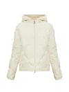 Moncler Arvouinne Quilted Down Jacket In White
