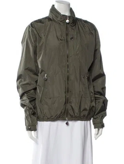 Pre-owned Moncler Asperge Nylon Utility Jacket In Green