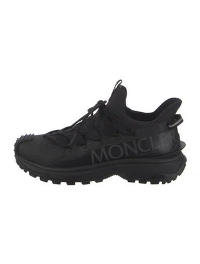Pre-owned Moncler Athletic Sneakers In Black